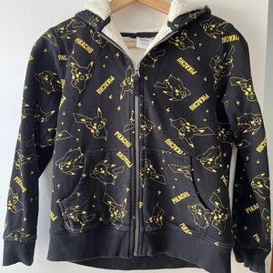 Hannah Andersson Faux Shearling Pikachu French Terry Hoodie